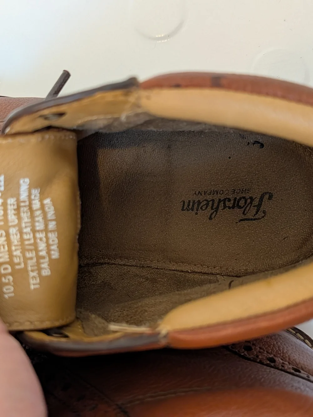 Florsheim Men's Brown Leather Cap-Toe Lace-Up Boots, Size 10.5